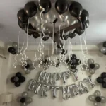 Black Silver Balloon Surprise