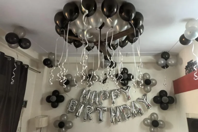Black Silver Balloon Surprise