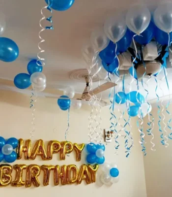 Blue White Balloon Surprise