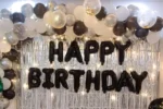 Classic Black and White Birthday Decor - Image 2