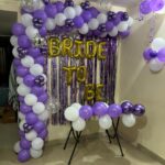 Bride To Be Blue & Silver Theme Balloon Decoration