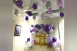 Purple Balloon Theme Decoration