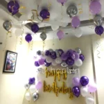 Purple Balloon Theme Decoration
