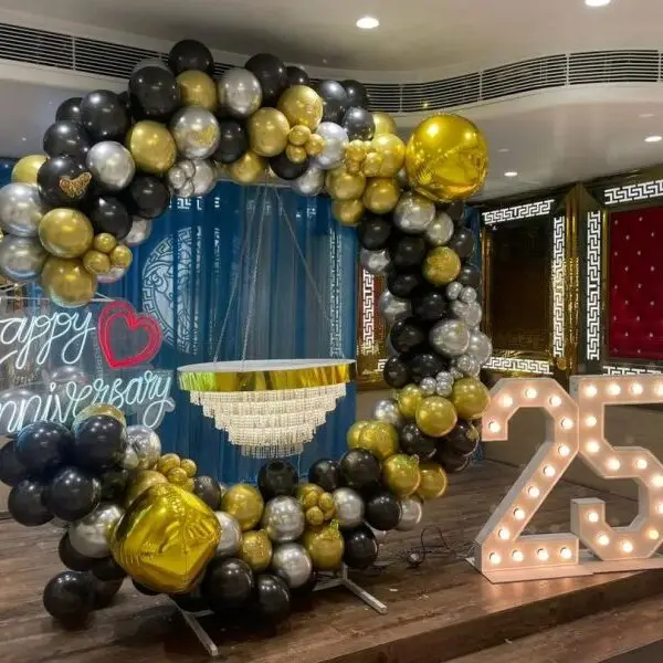 25th Anniversary Decoration in Banquet