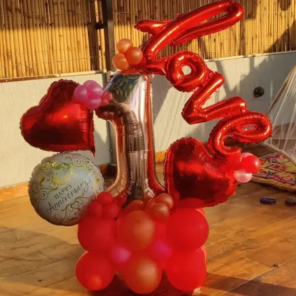 1st Anniversary Balloon Bouquet