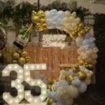 35th Ring Design Birthday Decoration