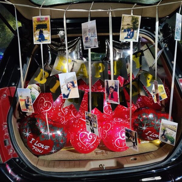 Personalized Car Dikki Birthday Decoration in Delhi NCR | Forever Decoration
