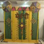 Green & Yellow Mehndi Backdrop Decoration – Forever Decoration