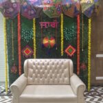 Full Green Mehndi Backdrop Decoration in Delhi NCR | Forever Decoration